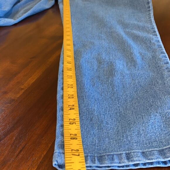 Real Size Women’s Pull On Stretch Waistband Denim Jeans Size Large 12/14 - Picture 8 of 8